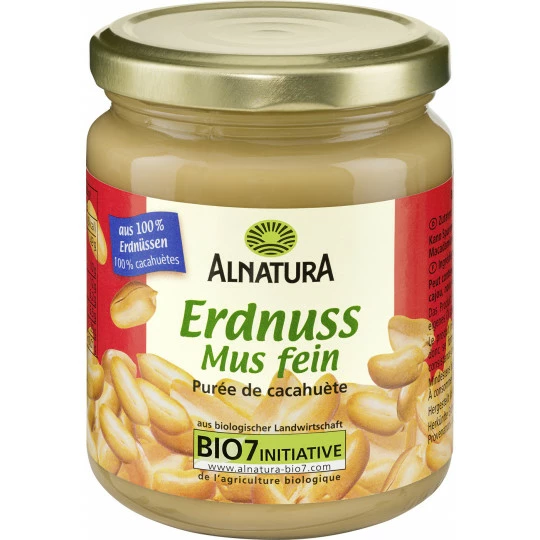 Alnatura Bio Erdnussmus Fein 250G 1 Alnatura Bio Erdnussmus Fein 250G