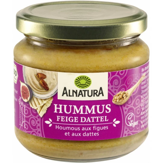 Alnatura Bio Hummus Feige-Dattel 180G 1 Alnatura Bio Hummus Feige-Dattel 180G