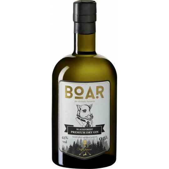 Boar Black Forest Premium Dry Gin 43% 0,5L 1 Boar Black Forest Premium Dry Gin 43% 0,5L
