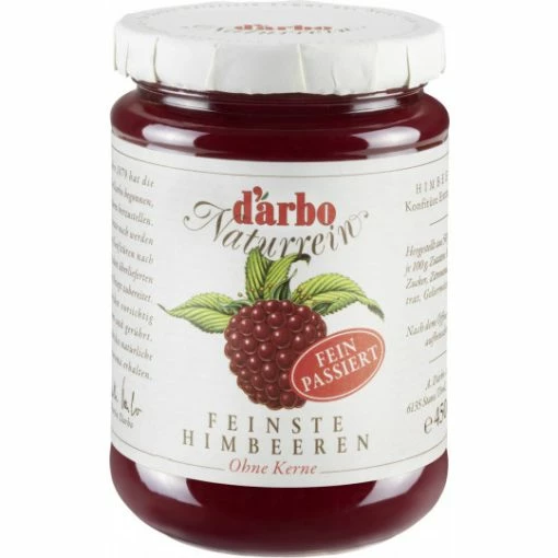 Darbo Konfitüre Naturrein Feinste Himbeeren Ohne Kerne 450G -Alnatura || Erasco Verkaufsgeschäft darbo konfitre naturrein himbeer