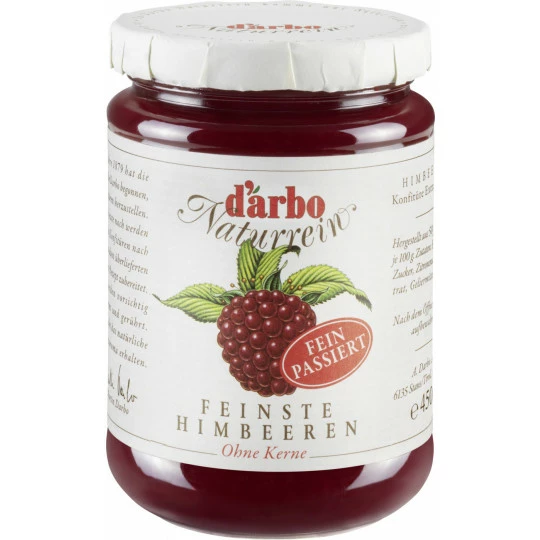 Darbo Konfitüre Naturrein Feinste Himbeeren Ohne Kerne 450G 1 Darbo Konfitüre Naturrein Feinste Himbeeren Ohne Kerne 450G