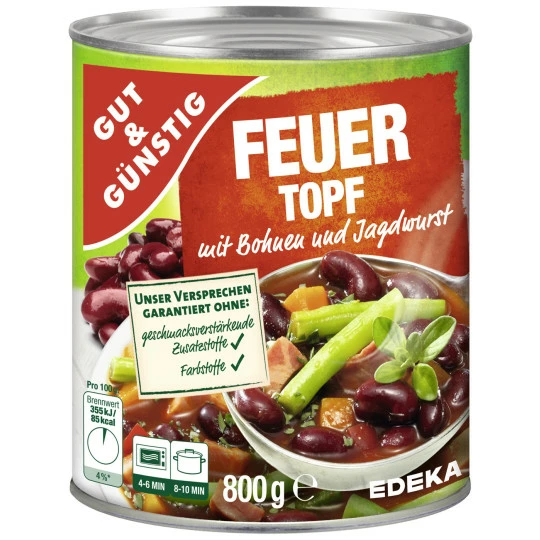 Gut & Günstig Feuertopf 800G 1 Gut & Günstig Feuertopf 800G