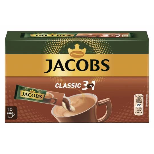 Jacobs Classic 3in1 Sticks 10x 18G 1 Jacobs Classic 3in1 Sticks 10x 18G