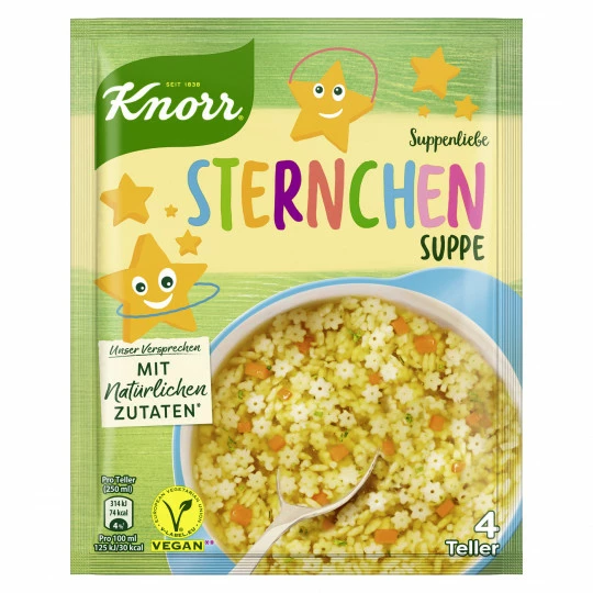 Knorr Suppenliebe Sternchen Suppe 84G 1 Knorr Suppenliebe Sternchen Suppe 84G