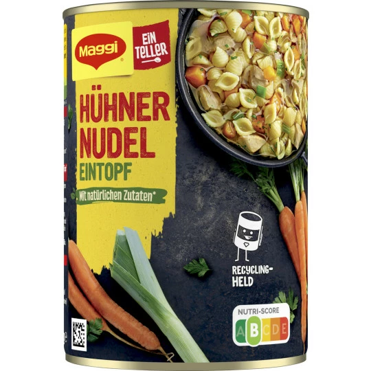 Maggi Ein Teller Hühner Nudel Eintopf 400G 1 Maggi Ein Teller Hühner Nudel Eintopf 400G