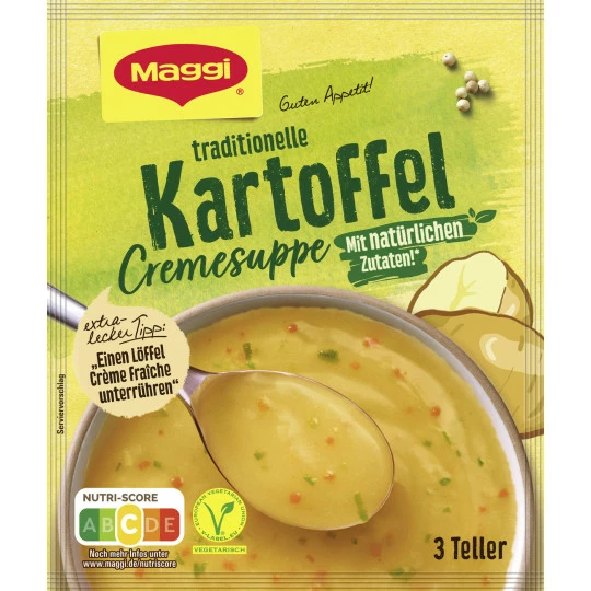 Maggi Guten Appetit Traditionelle Kartoffel Cremesuppe Ergibt 750ML 1 Maggi Guten Appetit Traditionelle Kartoffel Cremesuppe Ergibt 750ML