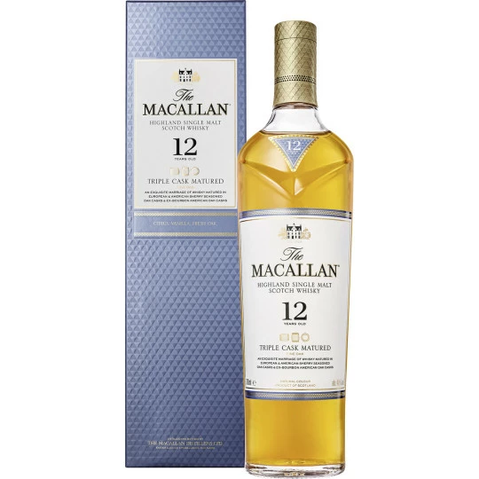 The Macallan Whisky 12 Jahre Triple Cask 40% GP 0,7L 1 The Macallan Whisky 12 Jahre Triple Cask 40% GP 0,7L